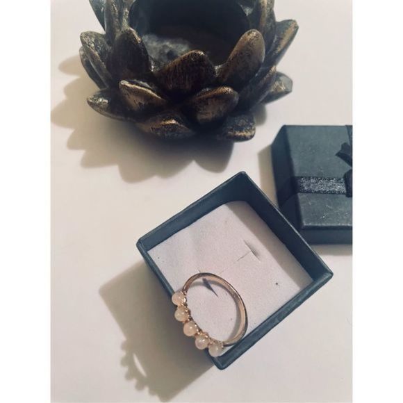 Pretty MULTI-STONED GOLD OPAL RING - Picture 5 of 5